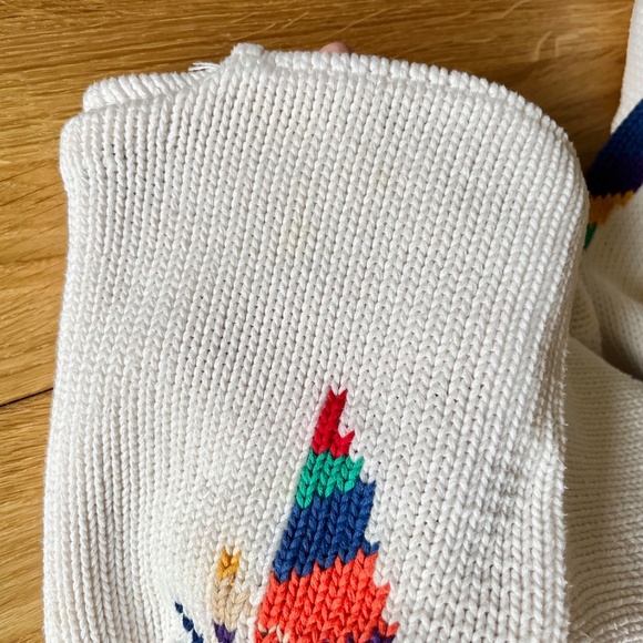 80s Vintage POLO RALPH LAUREN Sweater Sailboat Windsurfer Nautical Womens Sm 16 - Picture 7 of 12